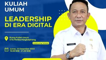 LIVE NOW - KULIAH UMUM Leadership Di Era Digital