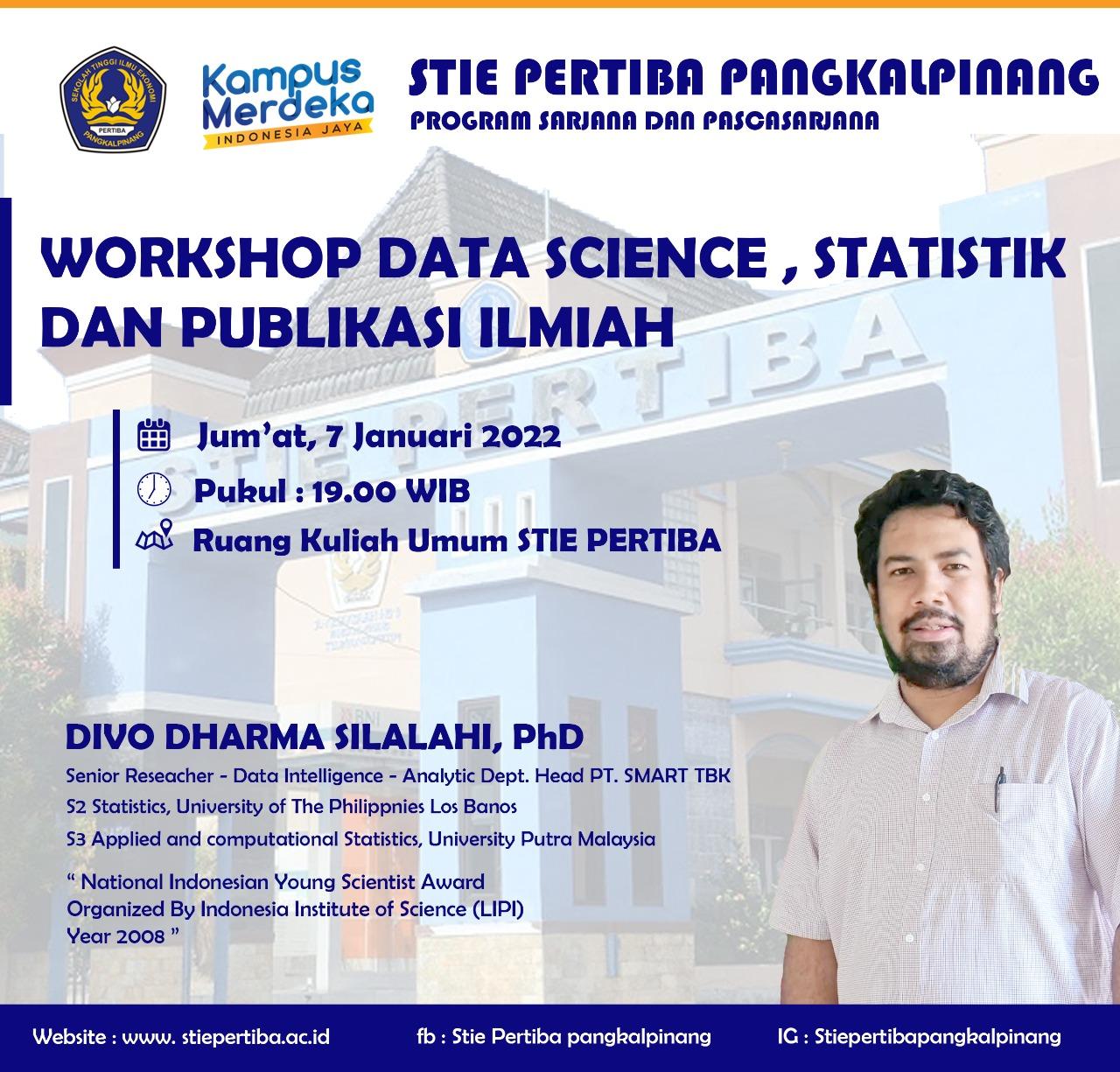 Workshop Data Science, Statistik dan Publikasi Ilmiah